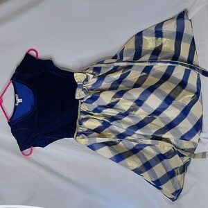 Tahari girl blue dress sz 7